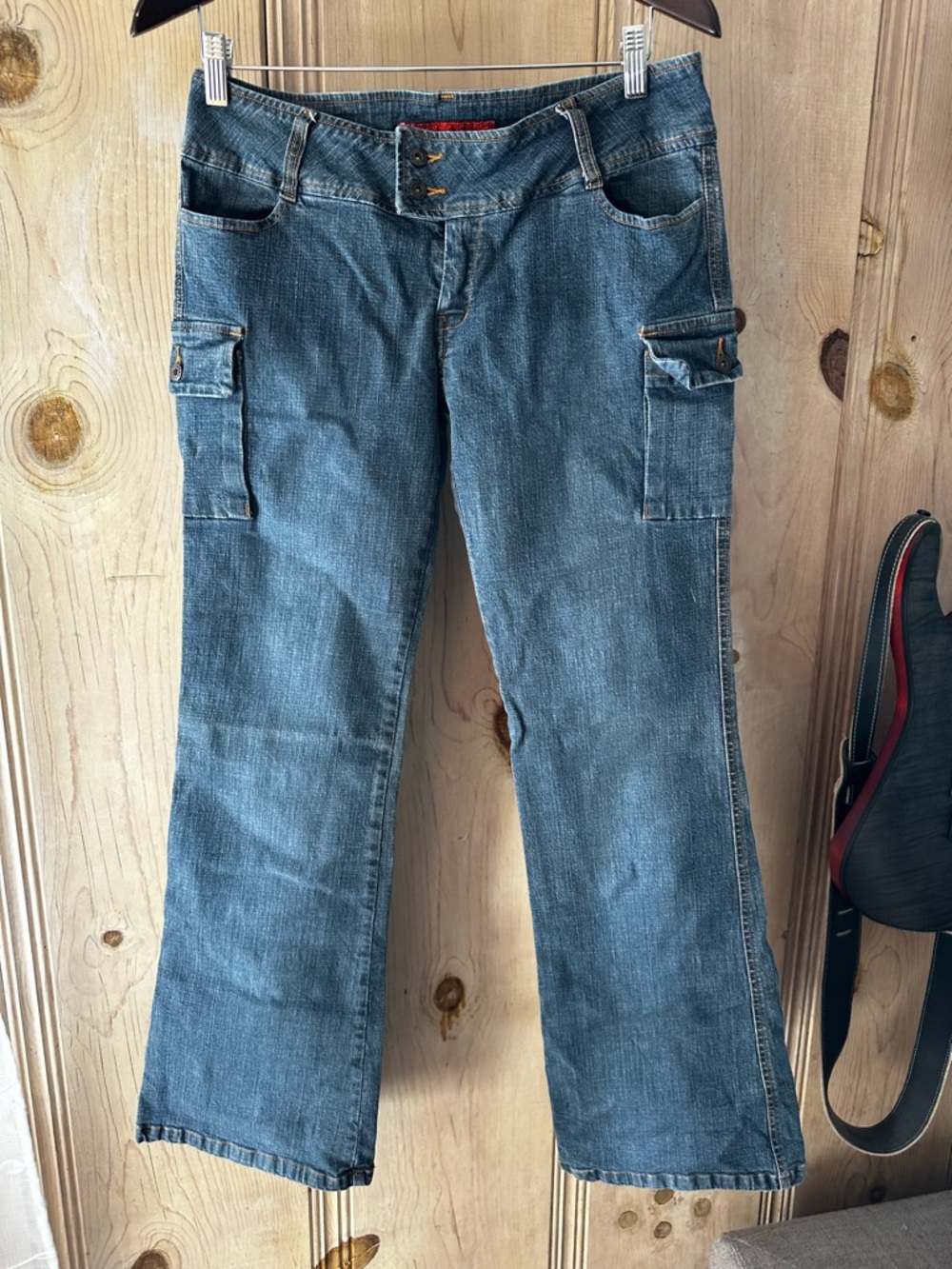 !it jeans Blue Flare Cargo Jeans